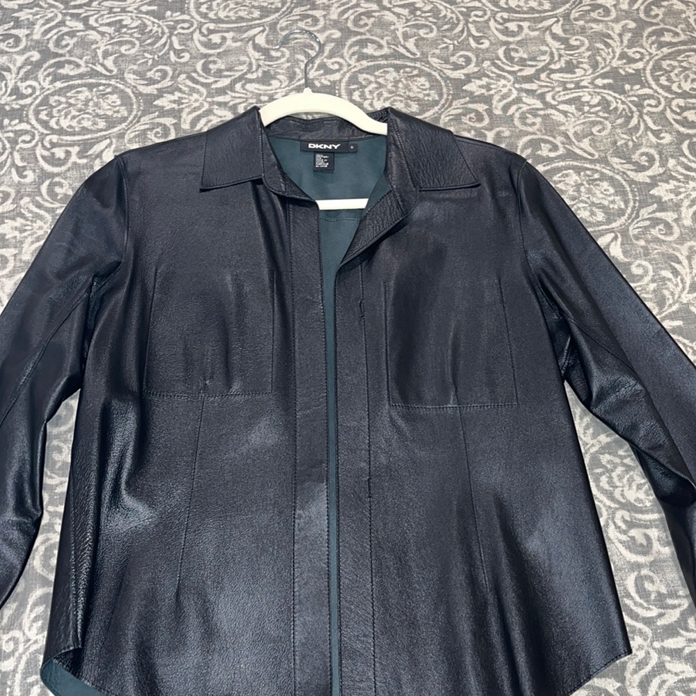 DKNY Leather Jacket, size 6